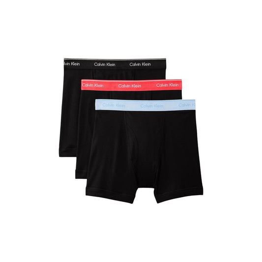 Underwear Boxer Briefs by Calvin Klein Underwear for men in cotton black & natural features a ethereal silhouette, showcasing the Men's Cotton Underwear Boxer Briefs design with a ethereal finish.