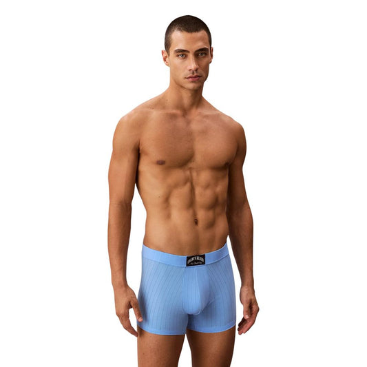 Underpants by Calvin Klein Underwear for men in stretch cotton blue & signature features an nuanced silhouette, showcasing the refined City Men's Stretch Cotton Underpants design with a nuanced cut for a premium look.