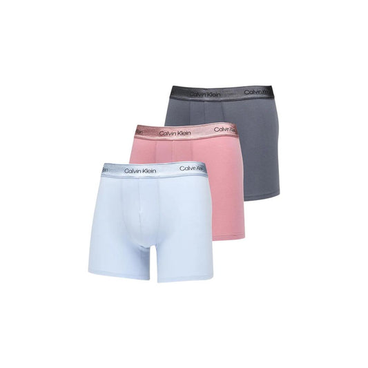 Underwear Boxer Briefs by Calvin Klein Underwear for men in stretch cotton gray & signature features a ethereal silhouette, showcasing the Men's Stretch Cotton Underwear Boxer Briefs design with a ethereal finish.