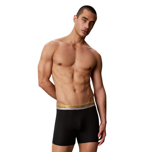 Underwear Boxer Briefs by Calvin Klein Underwear for men in stretch cotton gradient & black features a ethereal silhouette, showcasing the Men's Stretch Cotton Underwear Boxer Briefs design with a ethereal finish.
