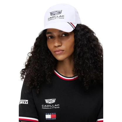 Tommy Hilfiger White Recycled Polyester Cap (Baseball Hat)