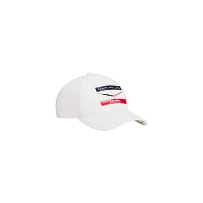 Tommy Hilfiger White Recycled Polyester Cap (Baseball Hat)