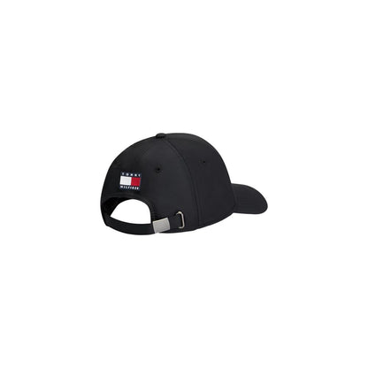 Tommy Hilfiger Black Recycled Polyester Cap (Baseball Hat)