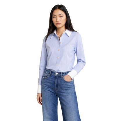 Morgan De Toi Blue Polyester Blouse