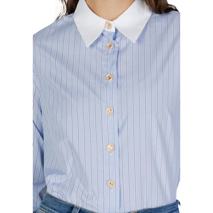 Morgan De Toi Blue Polyester Blouse