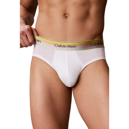 Underwear Briefs by Calvin Klein Underwear for men in stretch cotton gradient & white features a subtle silhouette, showcasing the subtle design of this Men's Stretch Cotton Underwear Briefs with a subtle fit.