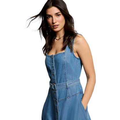 Morgan De Toi Light Blue Lyocell Long Dress