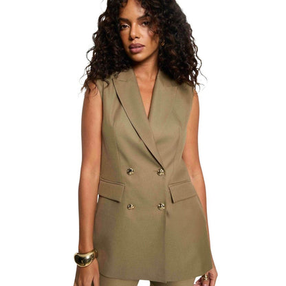 Morgan De Toi Green Recycled Polyester Waistcoat