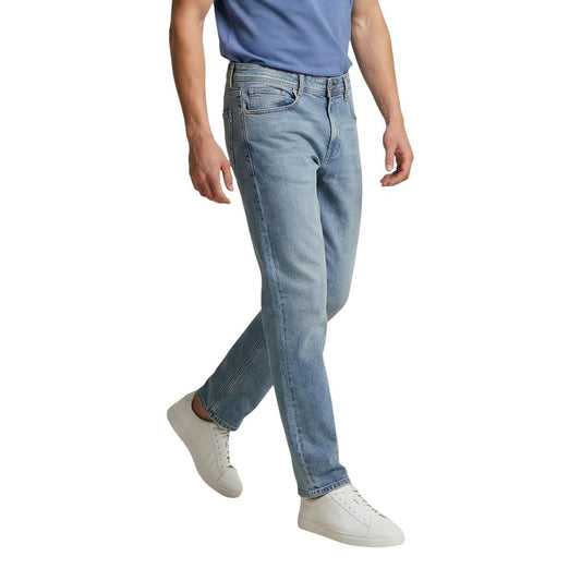 Jeans by Replay for men in stretch denim cotton blue presents a refined pantology silhouette, artfully defined by a refined pantology relaxed-fit & regular-fit, long, and a sophisticated .