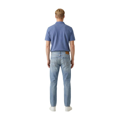 Replay Blue Cotton Relaxed Fit Jeans