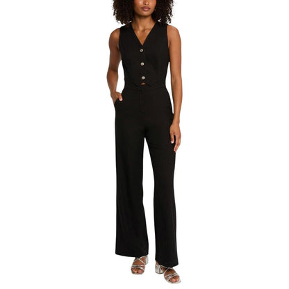 Morgan De Toi Women's Stretch Polyester & Viscose One-Piece - Black
