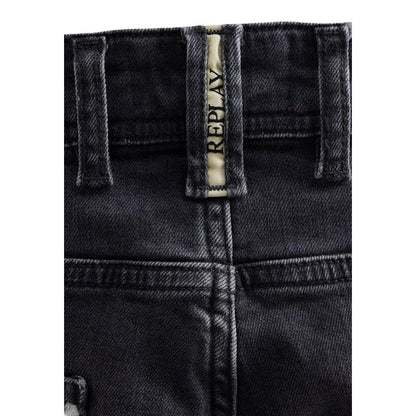 Replay Gray Cotton Bermuda Shorts