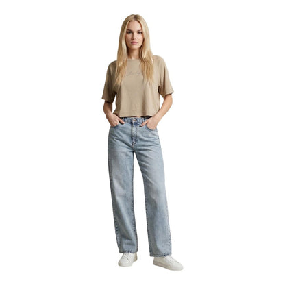 Replay Beige Cotton T-Shirt