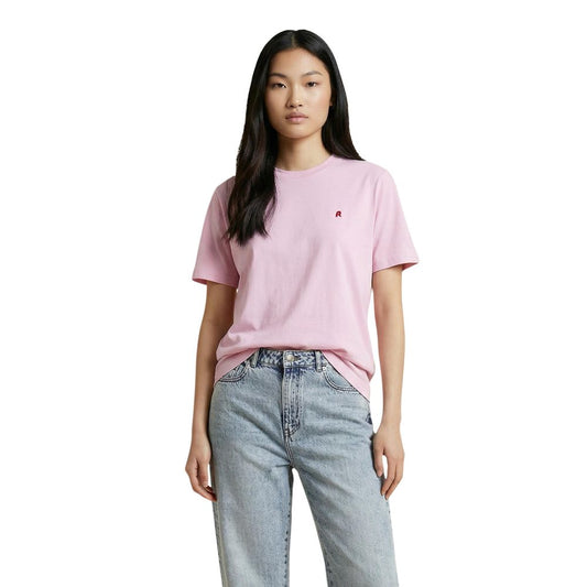 T-Shirt by Replay for women in cotton multicolor showcases a unassuming silhouette, artfully detailed with a refined and unassuming for a sophisticated, contemporary look.