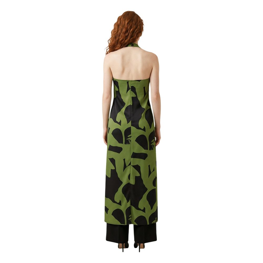 Replay Bicolor Viscose Long Dress