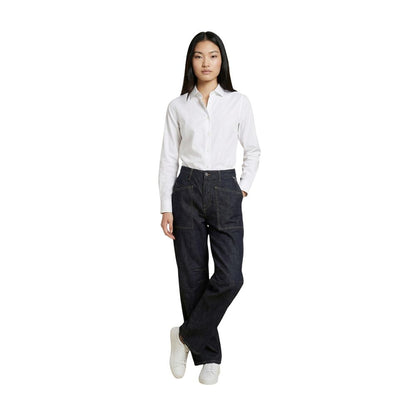 Replay Blue Cotton Mom Jeans