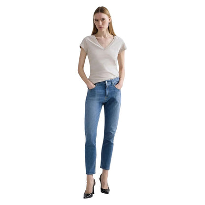 Replay Blue Cotton Skinny Jeans