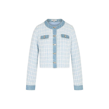 Morgan De Toi Blue Recycled Polyester Blazer