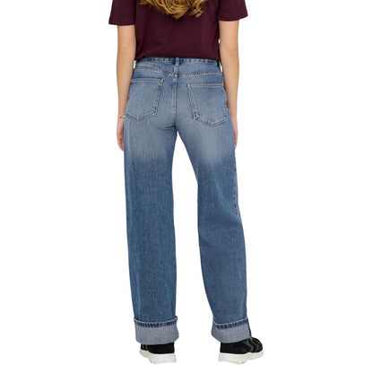 Only Blue Cotton Relaxed Fit Jeans