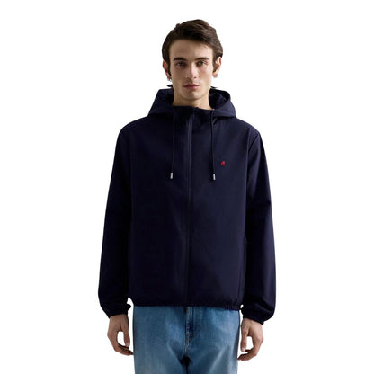 Replay Blue Polyester Shell Jacket