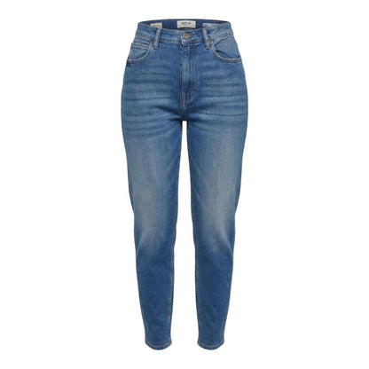 Replay Blue Cotton Relaxed Fit Jeans