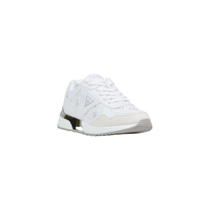 Guess White Leather Chunky Sneakers