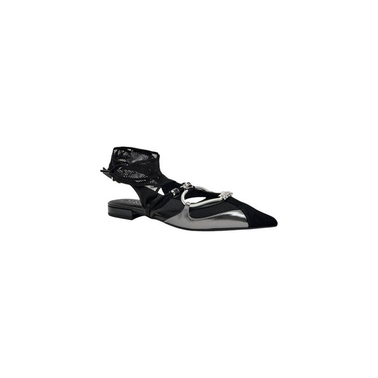 PINKO Women's Leather Ballet Sandals Flat Shoes - Black