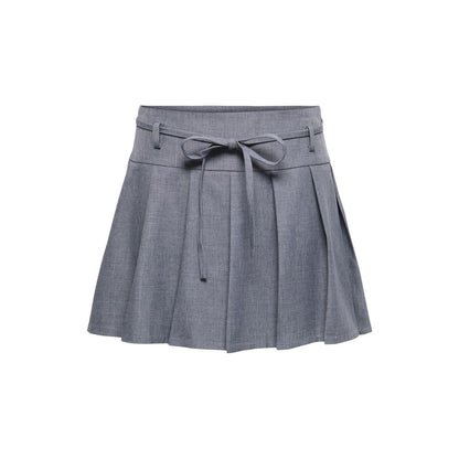Only Gray Recycled Polyester Mini Skirt