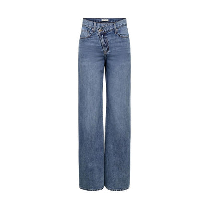 Only Blue Cotton Relaxed Fit Jeans
