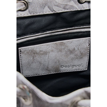 Desigual Gray Cotton Backpack