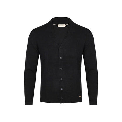 Gianni Lupo Black Viscose Cardigan