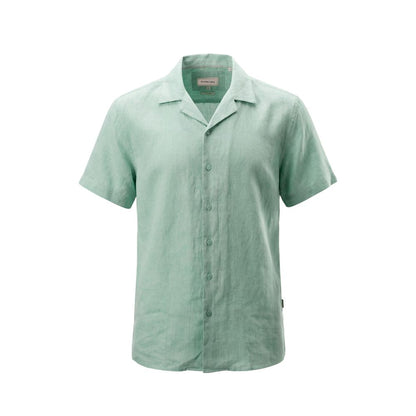 Gianni Lupo Green Linen Shortsleeve Shirt