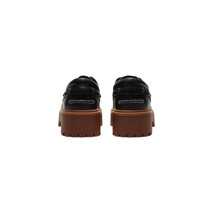 Timberland Black Leather Platform Pumps