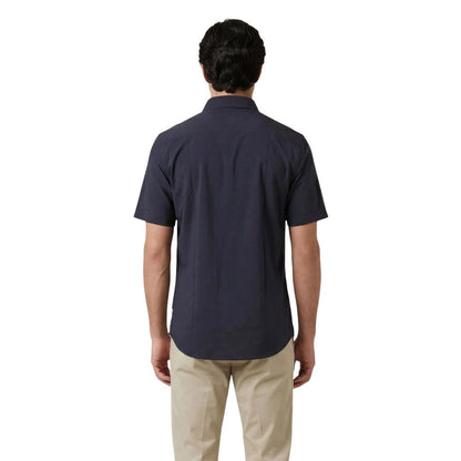 Armani Exchange Blue Polyamide Shortsleeve Shirt