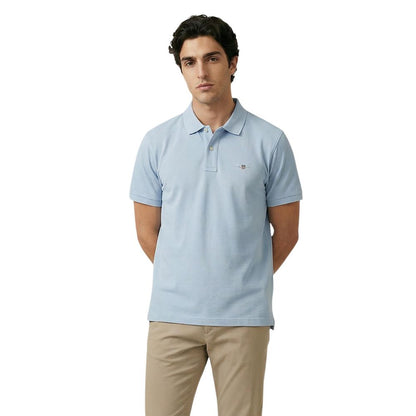 Gant Blue Cotton Polo Shirt