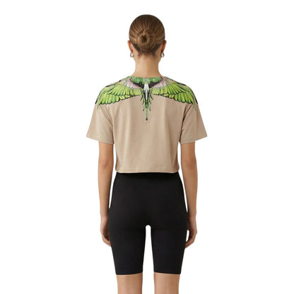 County of Milan Beige Cotton T-Shirt