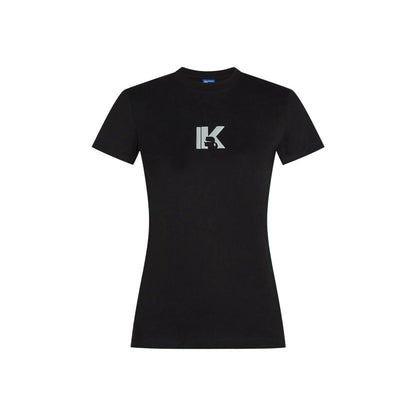 Karl Lagerfeld Black Cotton T-Shirt