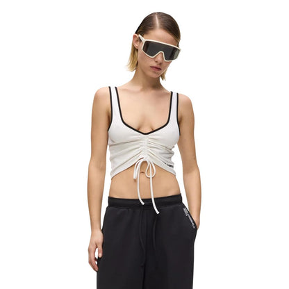 Karl Lagerfeld White Viscose Top