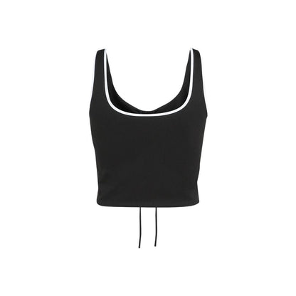 Karl Lagerfeld Black Viscose Top