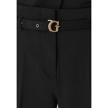 Guess Black Viscose Casual Pants