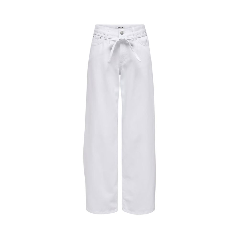 Only White Cotton Mom Jeans