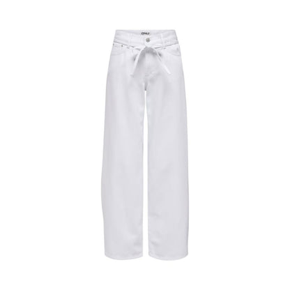 Only White Cotton Mom Jeans
