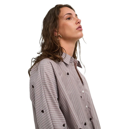 Only Brown Recycled Polyester Blouse