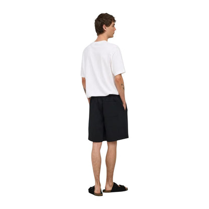 Only & Sons Black Recycled Polyester Bermuda Shorts