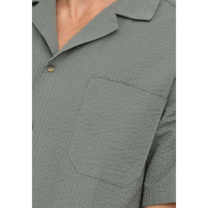Only & Sons Green Cotton Shortsleeve Shirt