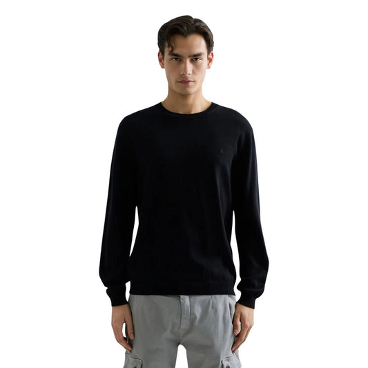 Sweatshirt by Replay for men in cotton black features an exquisite silhouette, showcasing and crew neckline details for a exquisite look.