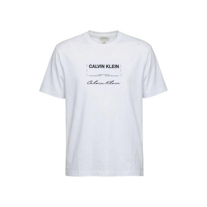 Calvin Klein Jeans White Cotton T-Shirt