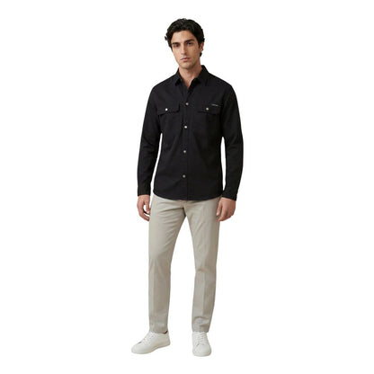 Calvin Klein Jeans Black Cotton Dress Shirt