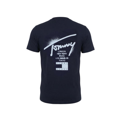 Tommy Hilfiger Jeans Blue Recycled Cotton T-Shirt