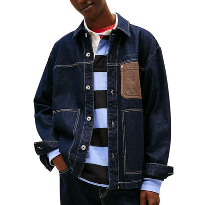 Tommy Hilfiger Jeans Blue Recycled Cotton Denim Jacket